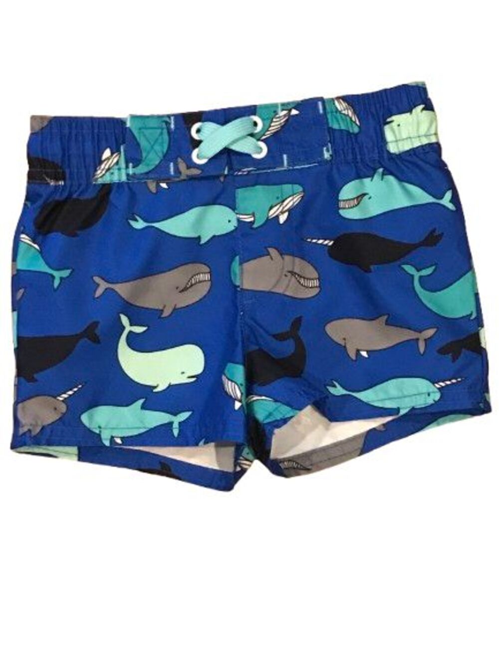 Baby Boy's 6-9 Months Swim Trunks Cat & Jack Drawstring and Liner Whales